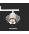 18W hvid LED væglampe - 3000K, 3 hoveder