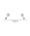 9W dobbelt LED væglampe - 3000K, hvid