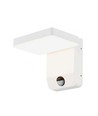 17W LED væglampe med sensor, hvid - 2580lm, IP65, 4000K, firkantet, PIR sensor
