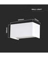 24W LED væglampe - IP65, hvid, 4000K, udendørs, 112lm/W