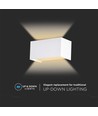 24W LED væglampe - IP65, hvid, 4000K, udendørs, 112lm/W