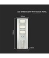 300W LED solcelle gadelampe - 3500lm, 6400K, aluminium, IP65, inkl. solpanel og batteri