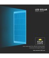 300W LED solcelle gadelampe - 3500lm, 6400K, aluminium, IP65, inkl. solpanel og batteri