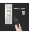 300W LED solcelle gadelampe - 3500lm, 6400K, aluminium, IP65, inkl. solpanel og batteri