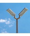 40W LED solcelle gadelampe - 4300lm, IP65, 6400K, aluminium, inkl. solpanel og batteri