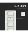 40W LED solcelle gadelampe - 4300lm, IP65, 6400K, aluminium, inkl. solpanel og batteri
