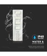 40W LED solcelle gadelampe - 4300lm, IP65, 6400K, aluminium, inkl. solpanel og batteri