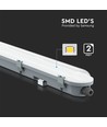 18W LED Vandtæt Lampe - 60cm, Samsung Chip, Mælkeagtigt Dæksel, 6500K.