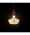 E27 8W LED filament pære - Amber glas, 620lm, 2200K, 300° lysspredning