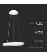 60cm 36W CCT dæmpbar designer pendel - Rund, 3900lm, inkl. fjernbetjening, 3 års garanti
