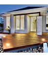 2W Solara LED bedlampe med sensor - IP65, 3000K, hvid, solcelle, 3 års garanti