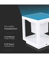 2W Solara LED bedlampe med sensor - IP65, 3000K, hvid, solcelle, 3 års garanti