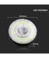 200W LED Highbay - Meanwell Driver, 4000K, Dæmpbar, 185lm/W.