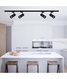 35W Samsung LED skinnespot - Sort, 4000K, COB, 3000lm, IP20