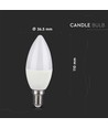 E14 4,8W Smart LED kronepære - RGB+4000K, inkl. fjernbetjening, dæmpbar, 470lm