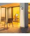 17W Rund LED væglampe - 2480lm, IP65, sort, 4000K, udendørs facadebelysning