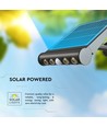 8W LED solcelle væglampe med sensor - 950lm, 3000K, IP65, 4000mAh batteri