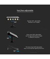 8W LED solcelle væglampe med sensor - 950lm, 3000K, IP65, 4000mAh batteri
