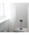 Opladelig LED bordlampe Inde/ude - Corten, touch dæmpbar, 3000K, IP54