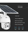 HD Smart Solar Energi PTZ Kamera Sensor Hvid - Hus