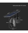 WiFi HD Smart Solar Energi PTZ Kamera Sensor Sort - Hus