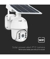 WiFi HD Smart Solar Energi PTZ Kamera - Sensor, Hvid, Hus.