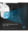 WiFi HD Smart Solar PTZ kamera med solcelle - 2MP, IP65, PIR sensor, 360° rotation, Smart Life app