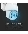 WiFi HD Smart Solar PTZ kamera med solcelle - 2MP, IP65, PIR sensor, 360° rotation, Smart Life app