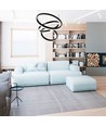86W Soft Light Chandelier LED pendel - Sort, 3000K, dæmpbar, 360 grader lys, 3 års garanti
