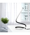 20W bordlampe - LED, designer, EU stik, ledning+afbryder, 3000K, sort