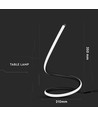 20W LED designer bordlampe - Sort, 3000K, 1840lm, IP20 indendørs