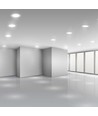 20W Ø17cm LED indbygningspanel - Samsung Chip, Hul: Ø14,5 cm, 6400K, hvid kant
