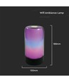 8W Smart RGB LED bordlampe - 5V, WiFi, dæmpbar, virker med Alexa/Google Home, inkl. strømforsyning