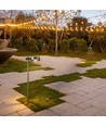 6W LED havelampe, sort - IP54, 4000K, RA90, inkl. lyskilde