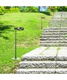6W LED havelampe, sort - IP54, 4000K, RA90, inkl. lyskilde