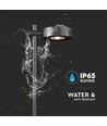 6W LED havelampe, sort - IP54, 3000K, RA90, inkl. lyskilde