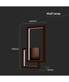 20W moderne LED væglampe - Corten, 360°, 2400lm, IP20, 3000K, inkl. lyskilde