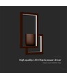 20W moderne LED væglampe - Corten, 360°, 2400lm, IP20, 3000K, inkl. lyskilde