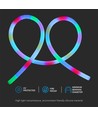 5m 10W/m Magic RGB Neon Flex LED strip, 360° - 24V, IP20, rund, 25mm bredde