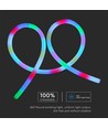 5m 10W/m Magic RGB Neon Flex LED strip, 360° - 24V, IP20, rund, 25mm bredde