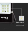 50W LED solcelle projektør - 6400K