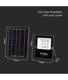 50W LED projektør med solcelle - 4000K, IP65, inkl. fjernbetjening og solpanel