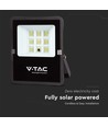 50W LED projektør med solcelle - 4000K, IP65, inkl. fjernbetjening og solpanel
