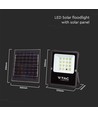 200W Solcelle projektør med sensor og fjernbetjening - 1600lm, IP65, 15000mAh batteri, udendørs