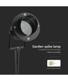 GU10 havespot med spyd - Sort, aluminium, IP65, uden lyskilde