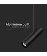 GU10 Teleskopisk loftlampe - Sort, aluminium, 83-117cm