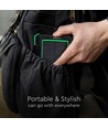 10000mAh Solar Wireless Powerbank, 10W - Sort, aluminium, solcelleopladning