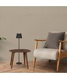 4W LED gulvlampe, genopladelig - Touch dæmpbar, USB, IP54, sort, højdejusterbar 50-130cm, inkl. lyskilde