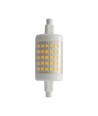 R7S 78mm / 7W LED pære - Erstat 50W, 700lm, plast, 28mm diameter