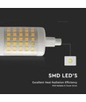 R7S 78mm / 7W LED pære - Erstat 50W, 700lm, plast, 28mm diameter